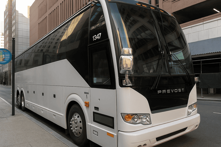 a Wilkes Barre Charter Bus coach bus
