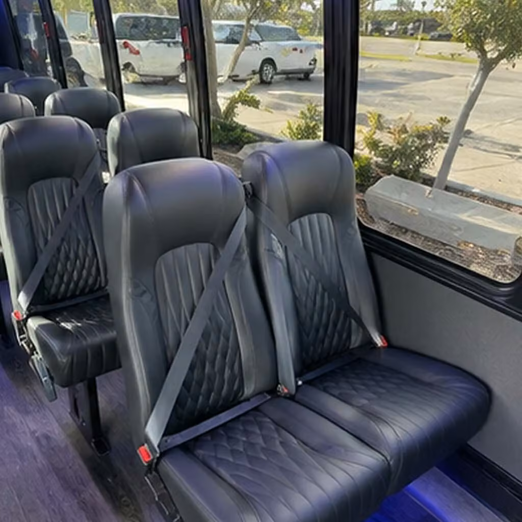 25 passenger minibus interior